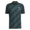 Adidas Statement Print Golf Polo Shirt HF9040 -Galvie Green Sport HF9040 2 APPAREL Photography FrontCenterView white