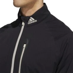 Adidas RAIN.RDY Golf Jacket HN4128 -Galvie Green Sport HN4128 8 APPAREL OnModel DetailView1 white