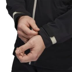 Adidas RAIN.RDY Golf Jacket HN4128 -Galvie Green Sport HN4128 9 APPAREL OnModel DetailView2 white