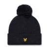 Lyle & Scott Lined Golf Bobble Beanie HE1750G -Galvie Green Sport Lyle Scott Lined Golf Bobble Beanie HE1750G 2
