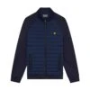 Lyle & Scott Quilted Hybrid Golf Fleece JK1562GC -Galvie Green Sport Lyle Scott Quilted Hybrid Golf Fleece JK GC 5