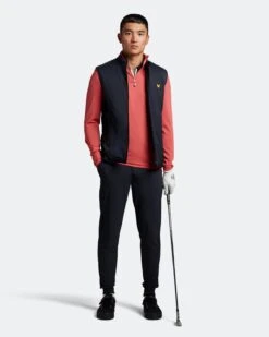 Lyle & Scott Stretch Golf Mid Layer ML1660G -Galvie Green Sport Lyle Scott Stretch Golf Mid Layer ML1660G 2