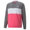 Puma Cloudspun Colourblock Crew Neck Golf Mid Layer 535458 -Galvie Green Sport Puma Cloudspun Colourblock Crew Neck Golf Mid Layer 535458 2